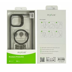 Husa iPhone 12 Pro Max Rixus Magsafe Neagra