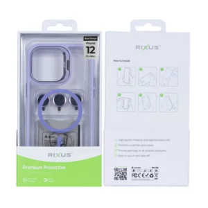 Husa iPhone 12 Pro Max Rixus Magsafe Violet Deschis