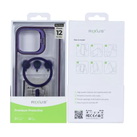 Husa iPhone 12 Pro Max Rixus Magsafe Violet