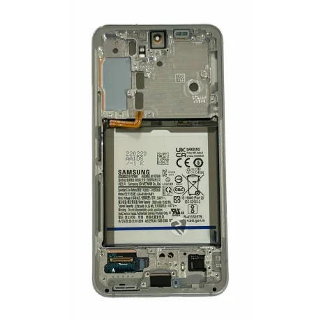 Ecran Samsung S901B Galaxy S22 5G White Cu Baterie (Service Pack)