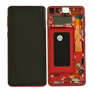 Ecran Samsung G973 Galaxy S10 Cardinal Red (Service Pack)