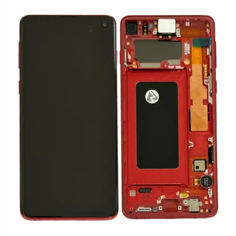 Ecran Samsung G973 Galaxy S10 Cardinal Red (Service Pack)