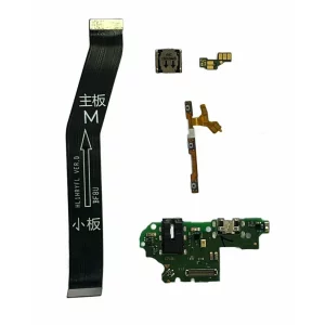 Flex principal , modul incarcare , flex volum si casca pentru Huawei P Smart 2019 (din dezmembrari)