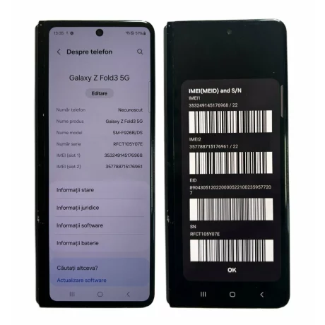 Placa (ambele părți) de baza completa Samsung Fold3 F926  ( din dezmembrari)
