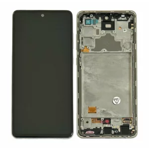 Ecran Samsung A725 Galaxy A72 4G 2021 Alb Fara Baterie (Service Pack)