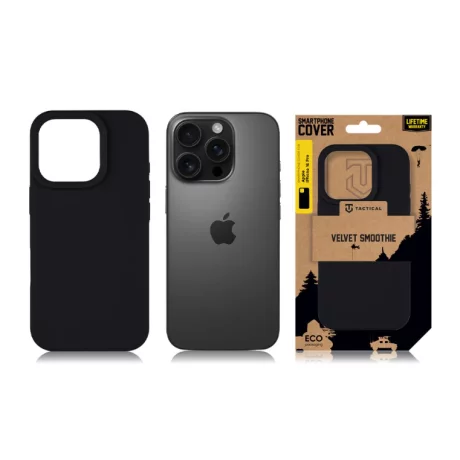 Husa iPhone 16 Pro Tactical Velvet Smoothie Negru