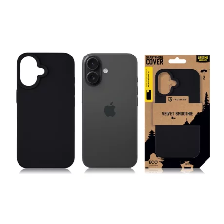 Husa iPhone 16 Tactical Velvet Smoothie Negru