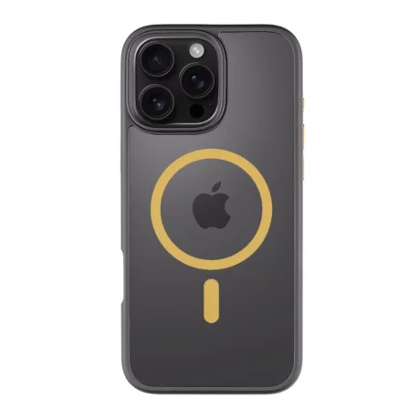 Husa iPhone 16 Pro Max Tactical MagForce Hyperstealth 2.0 Negru/ Galben