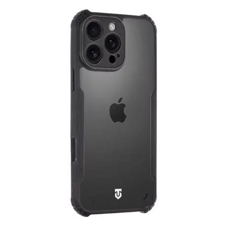 Husa iPhone 16 Pro Max Tactical Quantum Stealth Transparent/ Negru