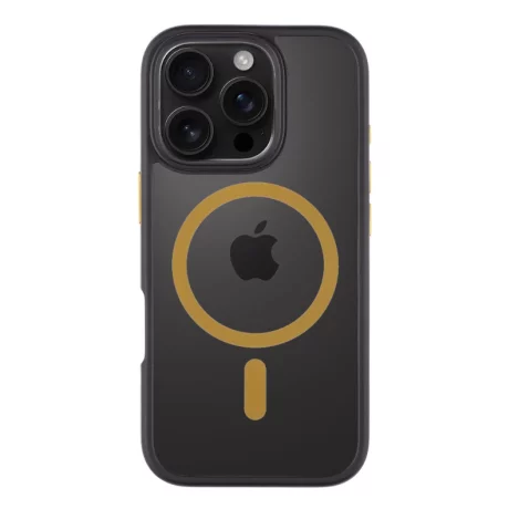 Husa iPhone 16 Pro Tactical MagForce Hyperstealth 2.0 Negru/ Galben