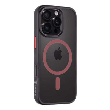 Husa iPhone 16 Pro Tactical MagForce Hyperstealth 2.0 Negru/ Rosu