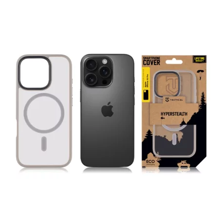 Husa iPhone 16 Pro Tactical MagForce Hyperstealth Gri Deschis