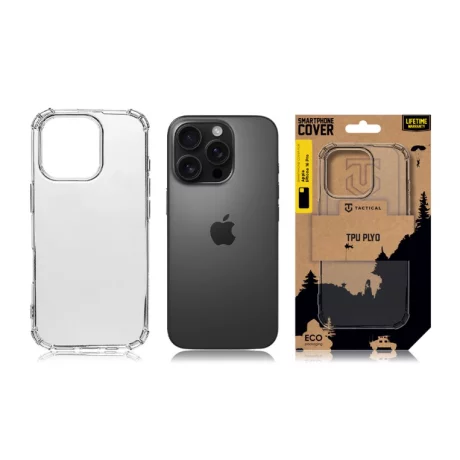 Husa iPhone 16 Pro Tactical TPU Plyo Transparent