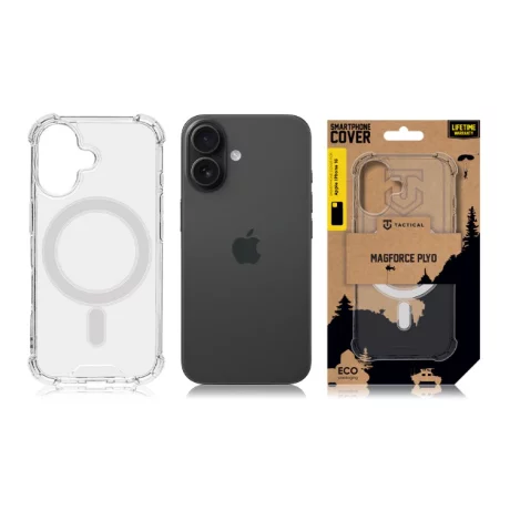 Husa iPhone 16 Tactical MagForce Plyo Transparent