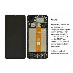 Ecran Samsung A022 Galaxy A02 2021 Negru (Service Pack)