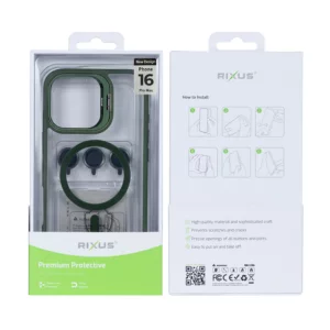 Husa iPhone 16 Pro Max Rixus Magsafe Verde Inchis