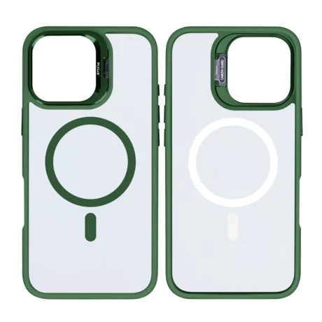 Husa iPhone 16 Pro Max Rixus Magsafe Verde Inchis