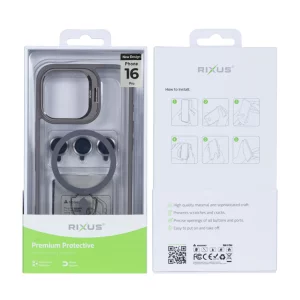 Husa iPhone 16 Pro Rixus Magsafe Gri