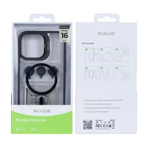 Husa iPhone 16 Pro Rixus Magsafe Neagra