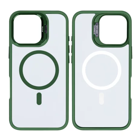 Husa iPhone 16 Pro Rixus Magsafe Verde Inchis