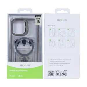 Husa iPhone 16 Rixus Magsafe Gri