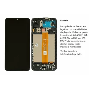 Ecran Compatibil pentru Samsung A125 Galaxy A12 2020 CU RAMA