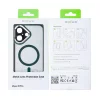 Husa iPhone 16 Plus Rixus Magsafe cu Protectie Metalica Integrata pentru Camera Verde Inchis