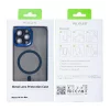 Husa iPhone 16 Pro Max Rixus Magsafe cu Protectie Metalica Integrata pentru Camera Albastru Inchis