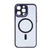 Husa iPhone 16 Pro Max Rixus Magsafe cu Protectie Metalica Integrata pentru Camera Violet