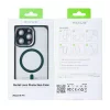 Husa iPhone 16 Pro Rixus Magsafe cu Protectie Metalica Integrata pentru Camera Verde Inchis