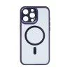 Husa iPhone 16 Pro Rixus Magsafe cu Protectie Metalica Integrata pentru Camera Violet
