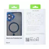 Husa iPhone 16 Rixus Magsafe cu Protectie Metalica Integrata pentru Camera Albastru Inchis