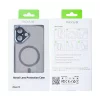 Husa iPhone 16 Rixus Magsafe cu Protectie Metalica Integrata pentru Camera Gri