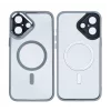 Husa iPhone 16 Rixus Magsafe cu Protectie Metalica Integrata pentru Camera Gri