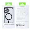 Husa iPhone 16 Rixus Magsafe cu Protectie Metalica Integrata pentru Camera Neagra