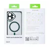 Husa iPhone 16 Rixus Magsafe cu Protectie Metalica Integrata pentru Camera Verde Inchis