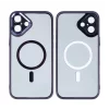 Husa iPhone 16 Rixus Magsafe cu Protectie Metalica Integrata pentru Camera Violet