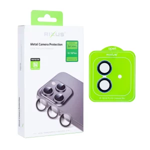 Folie iPhone 16 / iPhone 16 Plus Sticla Camera cu Rama Albastra