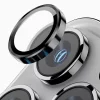 Folie iPhone 16 / iPhone 16 Plus Sticla Camera cu Rama Albastra