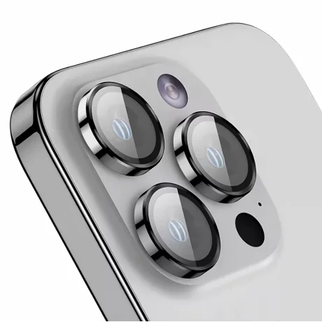 Folie iPhone 16 / iPhone 16 Plus Sticla Camera cu Rama Verde