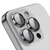 Folie iPhone 16 Pro/ iPhone 16 Pro Max Sticla Camera cu Rama Roz Auriu