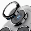 Folie iPhone 16 Pro/ iPhone 16 Pro Max Sticla Camera cu Rama Roz Auriu
