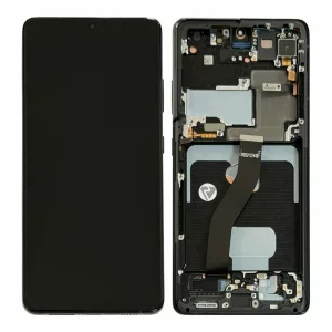 Ecran Samsung G998 Galaxy S21 Ultra Phantom Black Fara Camera Frontala (Service Pack)
