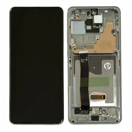 Ecran Samsung G988 Galaxy S20 Ultra Cloud White Fara Camera Frontala (Service Pack)
