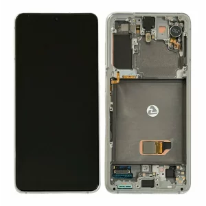 Ecran Samsung G991 Galaxy S21 5G Phantom White Fara Baterie (Service Pack)
