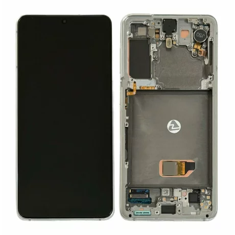 Ecran Samsung G991 Galaxy S21 5G Phantom White Fara Baterie (Service Pack)