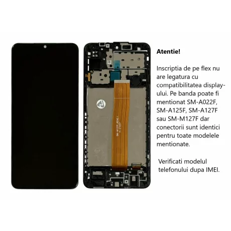 Ecran Compatibil pentru Samsung M127 Galaxy M12 CU RAMA
