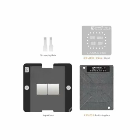 Platformă/Șablon AMAOE  pentru Reballing Circuit Integrat Ecran LCD, Compatibil iPhone X-15 Pro Max