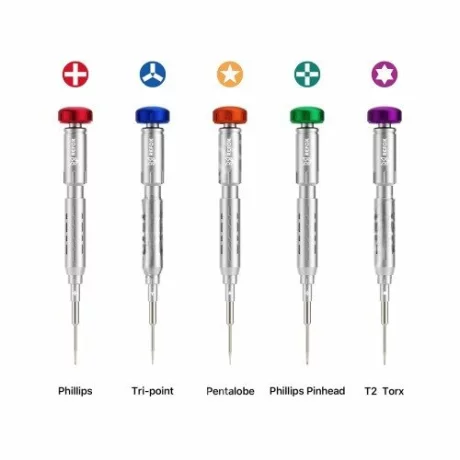 Surubelnita (set 5 buc) REFOX RS2 2D (Phillips, Tri-point, Pentalobe, Pinhead Phillips, Torx T2)