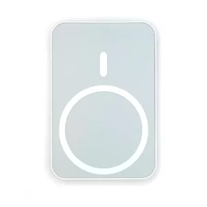 Baterie Magnetica Externa cu MagSafe pentru iPhone - 5000mAh, 5W, Power Delivery, 1 Port USB-C, Alb